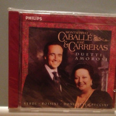 CABALLE & CARRERAS - DUETTI AMOROSI (1992/PHILIPS/UK) - CD ORIGINAL/Sigilat/Nou