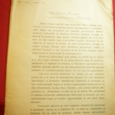 Adresa Antet Patriarhia Romana 1949,semnata Patriarh Iustinian 1949 terenuri