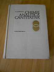 C. LITEANU--CHIMIE ANALITICA CANTITATIVA EDITIA A VI-A COPERTA ROSIE. foto