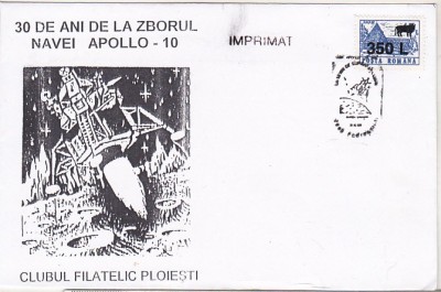 bnk fil Plic ocazional Apollo 10 - 30 ani de la zbor 1999 - necirculat foto