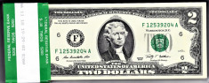 SUA 2 DOLARI TWO DOLLARS 2013 Declaratia de Indep.1776 UNC serii continue 100 b. foto