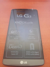 Telefon LG G3 original impecabil / functioneaza in orice retea / negru foto