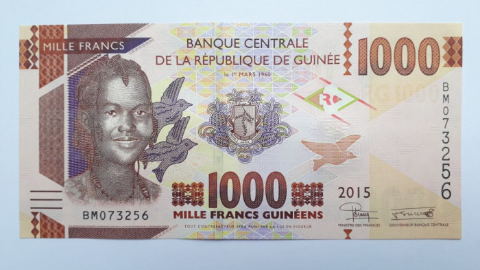 1000 Francs Guinee 2015 Franci Guinea / 073256