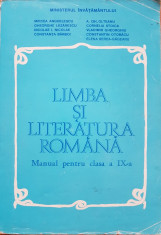 LIMBA ROMANA MANUAL PENTRU CLASA A IX-A - Anghelescu, Lazarescu, Nicolae foto