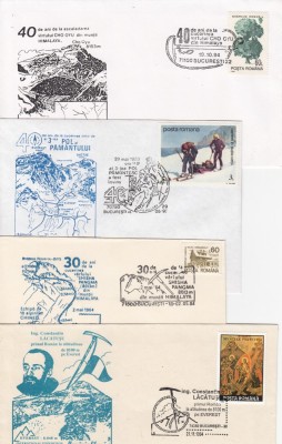 ROMANIA 1993-1994 TEMATICA EVEREST LOT 4 FDC foto