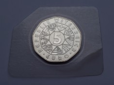 #4 - 5 Euro 2011 Austria argint Proof blister Aniversara Pummerin