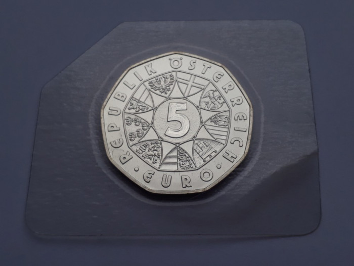 #4 - 5 Euro 2011 Austria argint Proof blister Aniversara Pummerin