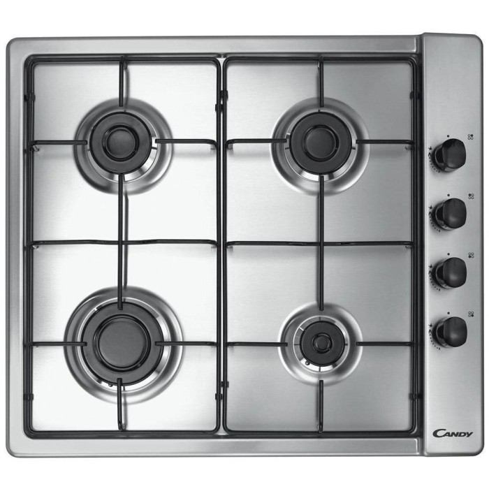 Plita incorporabila rustica Candy CLG 64 SPX gaz 4 arzatoare inox Plita incorporabila rustica Candy CLG 64 SPX gaz 4 arzatoare inox