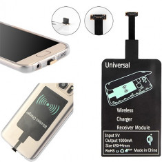 receptor wireless incarcator android/iphone foto