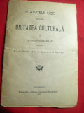 Statutele Ligei pt. Unitatea Culturala a tuturor Romanilor -Ed. 1923