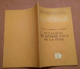 Tezaurul de monede dace/dacice de la Fenis - E. Chirila, I. Ordentlich, 1967, Alta editura