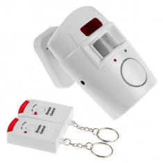 Sistem Alarma cu senzor de miscare, 2 telecomenzi incluse foto