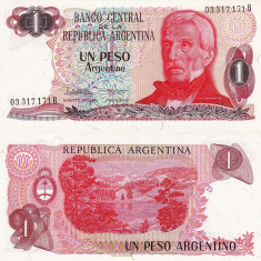ARGENTINA 1 peso ND (1983-84) P-311 UNC!!!