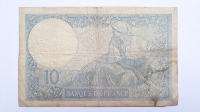 10 Francs 1926 Franta bancnota franci francezi vechi