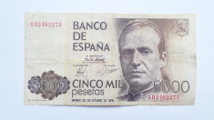 5000 pesetas 1979 Spania foto