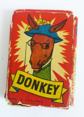 Carti joc vechi Donkey Clifford (Pacalici), anii 50, grafica deosebita, complet foto