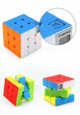Cub Rubik 3x3x3 Incorporat cu Timer start + Cadou Spinner cu luminite foto
