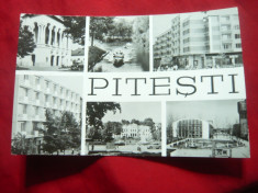 Ilustrata Pitesti cu 6 vederi -inc.anilor &amp;#039;60 foto