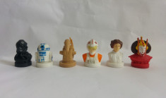 6 figurine stampile Star Wars, Razboiul stelelor, din cauciuc, colectie foto