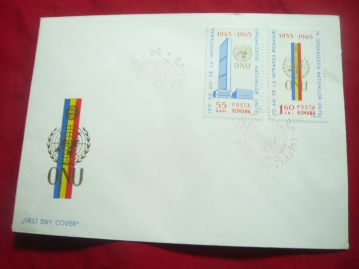 Plic FDC - Aniversare 20 Ani ONU -1965