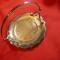 Fructiera metal argintat EPNS Anglia , d= 14,2 cm ,cu toarta