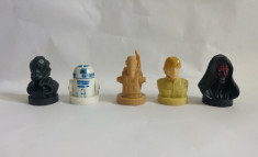 5 figurine stampile Star Wars, Razboiul stelelor, din cauciuc, colectie foto