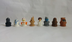 8 figurine stampile Star Wars, Razboiul stelelor, din cauciuc, colectie foto