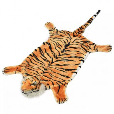 Covor model tigru din plu? 144 cm, maro foto