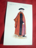 Ilustrata - Costumatie -Oxford -Roba pt Dr.in drept sau medicina, Necirculata, Printata