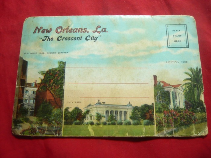 Carnet 20 Ilustrate New Orleans -SUA , inc. sec.XX