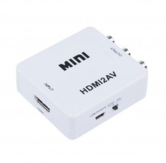 Adaptor HDMI la AV (RCA) | cablu usb inclus foto