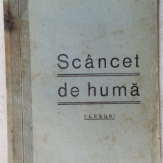 MIRCEA SANDRU - SCANCET DE HUMA (VERSURI, volum debut 1941) [dedicatie/autograf]