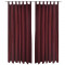 Draperii micro-satin cu bride, 140 x 245 cm, bordo, 2 buc.