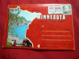 Carnet 14 Fotografii din Statul Minnesota USA - circulat 1966, Circulata, Printata