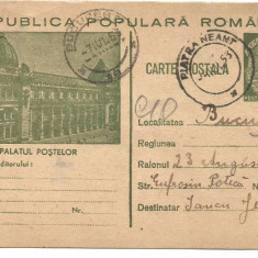 (A)carte postala(semiilustrata)-BUCURESTI-Palatul Postelor