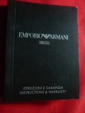 Carte Instructiuni- Ceasuri Emporio Armani 265 pag- format de buzunar