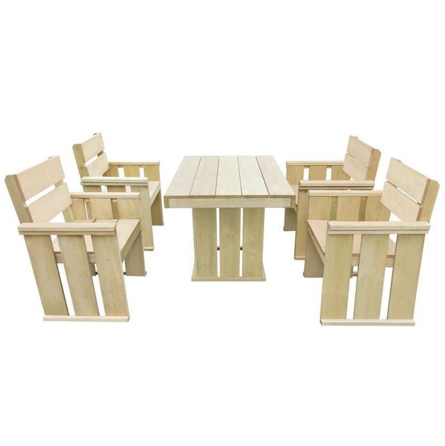 Set bar de exterior 110 x 75 x 74 cm, lemn de pin tratat foto mare Set bar de exterior 110 x 75 x 74 cm, lemn de pin tratat foto mare