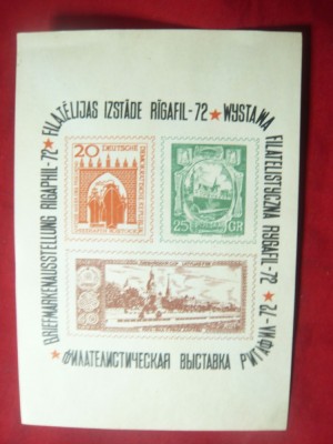 Vigneta de Expozitie Filatelica Riga &amp;#039;72 foto