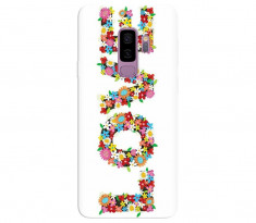 Husa silicon pentru Samsung Galaxy S9 Plus, Love Made By Flowers foto