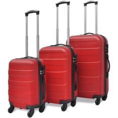 Set valize rigide ro?ii, 3 buc. foto