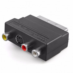 Adaptor video SCART - RCA + S-video 4 pini (241)