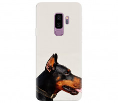 Husa silicon pentru Samsung Galaxy S9, Doberman foto