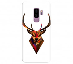 Husa silicon pentru Samsung Galaxy S9, Geometric Tibetan Antelope foto