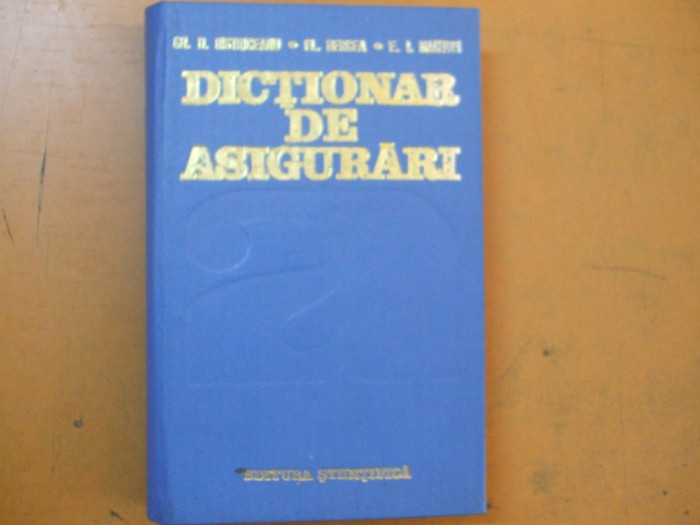 Dictionar de asigurari 1991 Bistriceanu Bercea Macovei 026