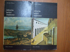 Istoria artei italiene 2 volume Bucuresti 1976 C. Maltese foto