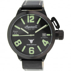 Ceas Ingersoll barbatesc Bison No. 6 IN8900BBK negru Leather Automatic foto