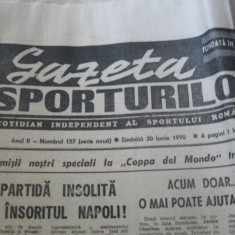 Ziarul Sportul (30 iunie 1990)