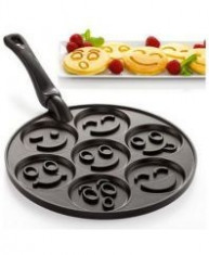 Tigaie non-stick 27cm pt.clatite/ou ochi smiley 6 foto