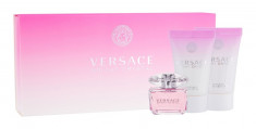 Apa de toaleta Versace Bright Crystal Dama 5ML Edt 5ml + 25ml Lotiune de corp + 25ml Gel de dus foto