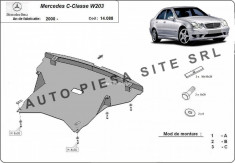 Scut metalic motor Mercedes C-Class W203 fabricat incepand cu 2000 APS-14,088 foto